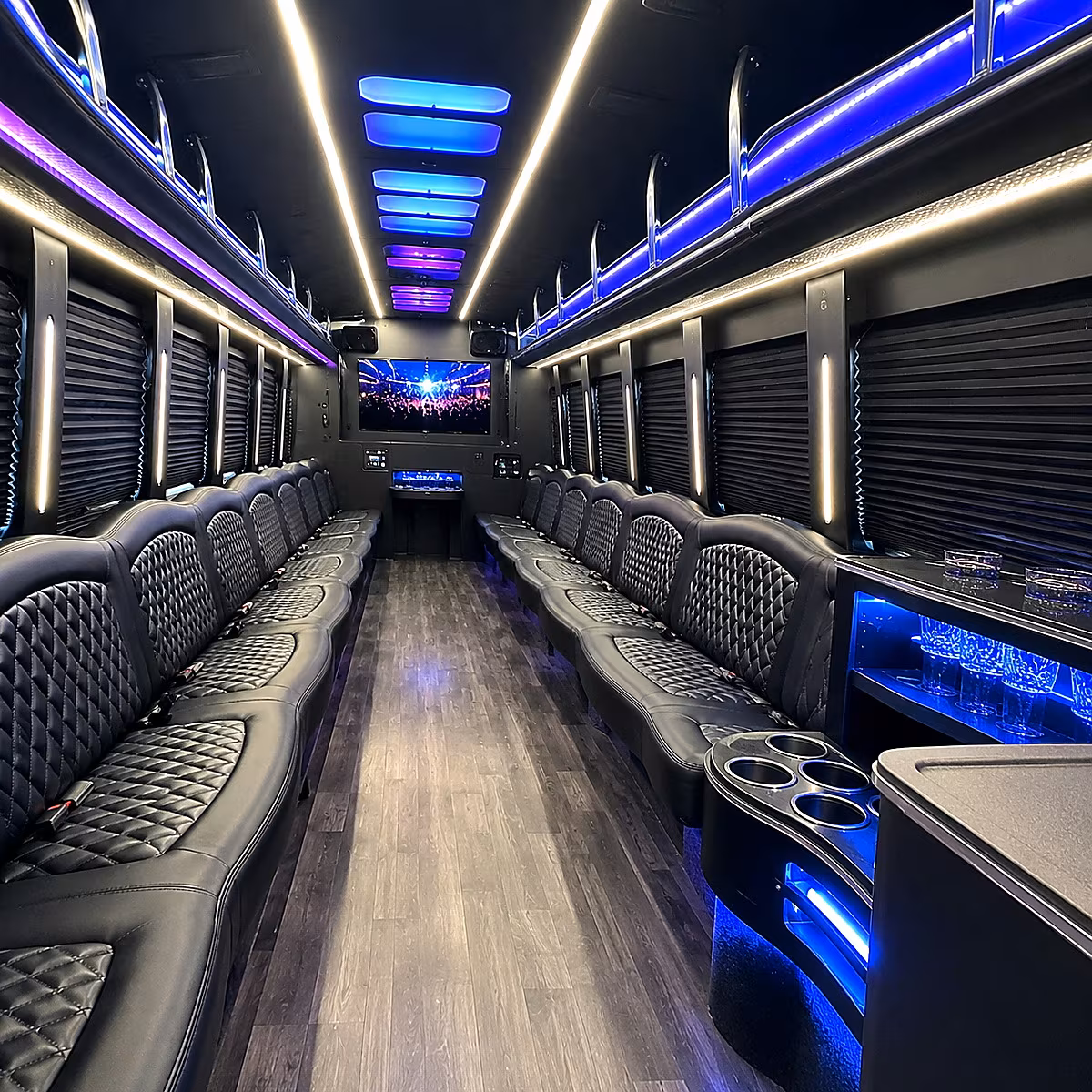 hit every photo stop in your cleveland party bus before the dance